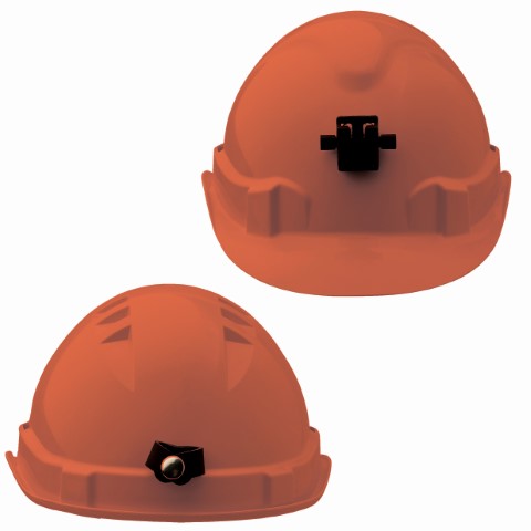 PROCHOICE V6 HARD HAT VENT LAMP BRACKET PUSHLOCK HARN - ORANGE
